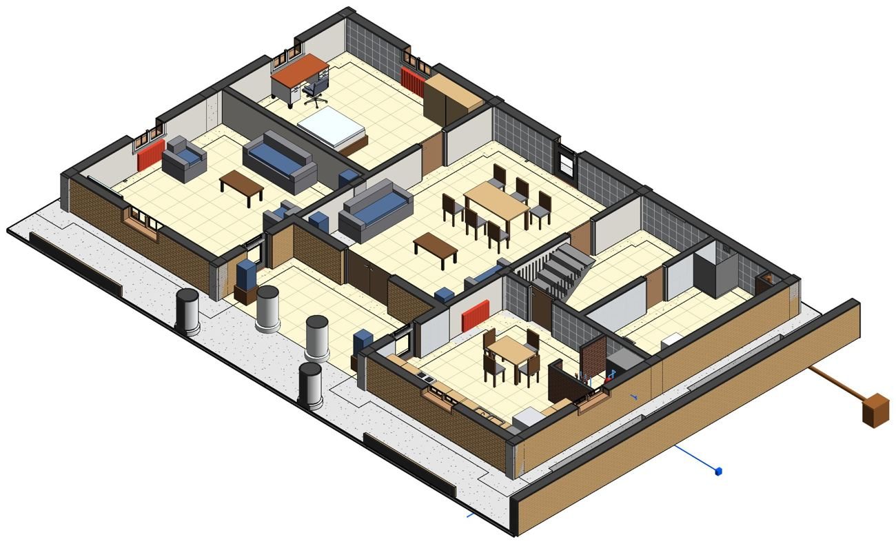 Ground floor cut-away